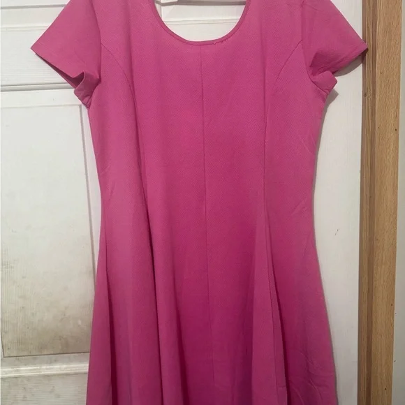 cotton fit and flare mini dress Anywear Sports Fit-and-Flare Dress (White Sateen) S / White Sateen main image 0